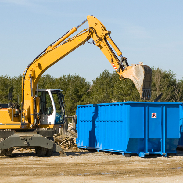 are there any restrictions on where a residential dumpster can be placed in Fenton Illinois